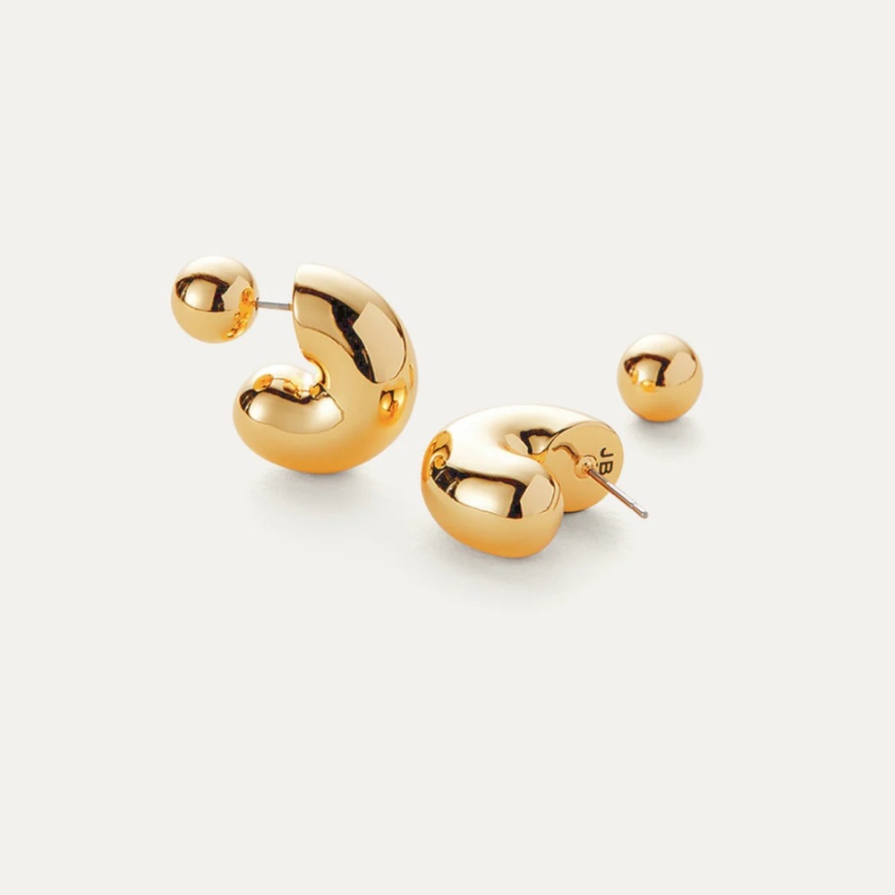 Jenny Bird Tome Hoops - Medium (gold).